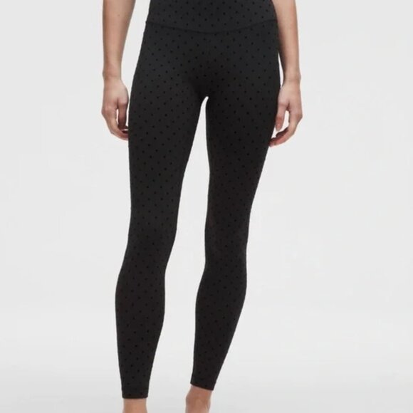 lululemon athletica Pants - lululemon Align™ High-Rise Pant 28" *Flocked | Polka Flock Black | Size 18